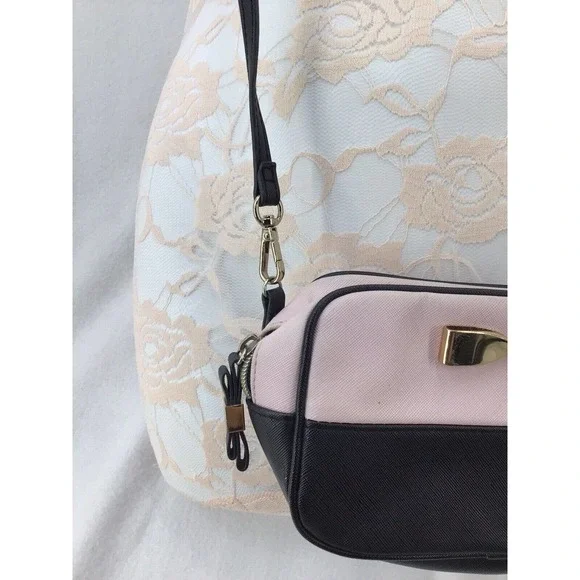 Victoria's Secret Black Pink Crossbody Bag - Picture 12 of 16